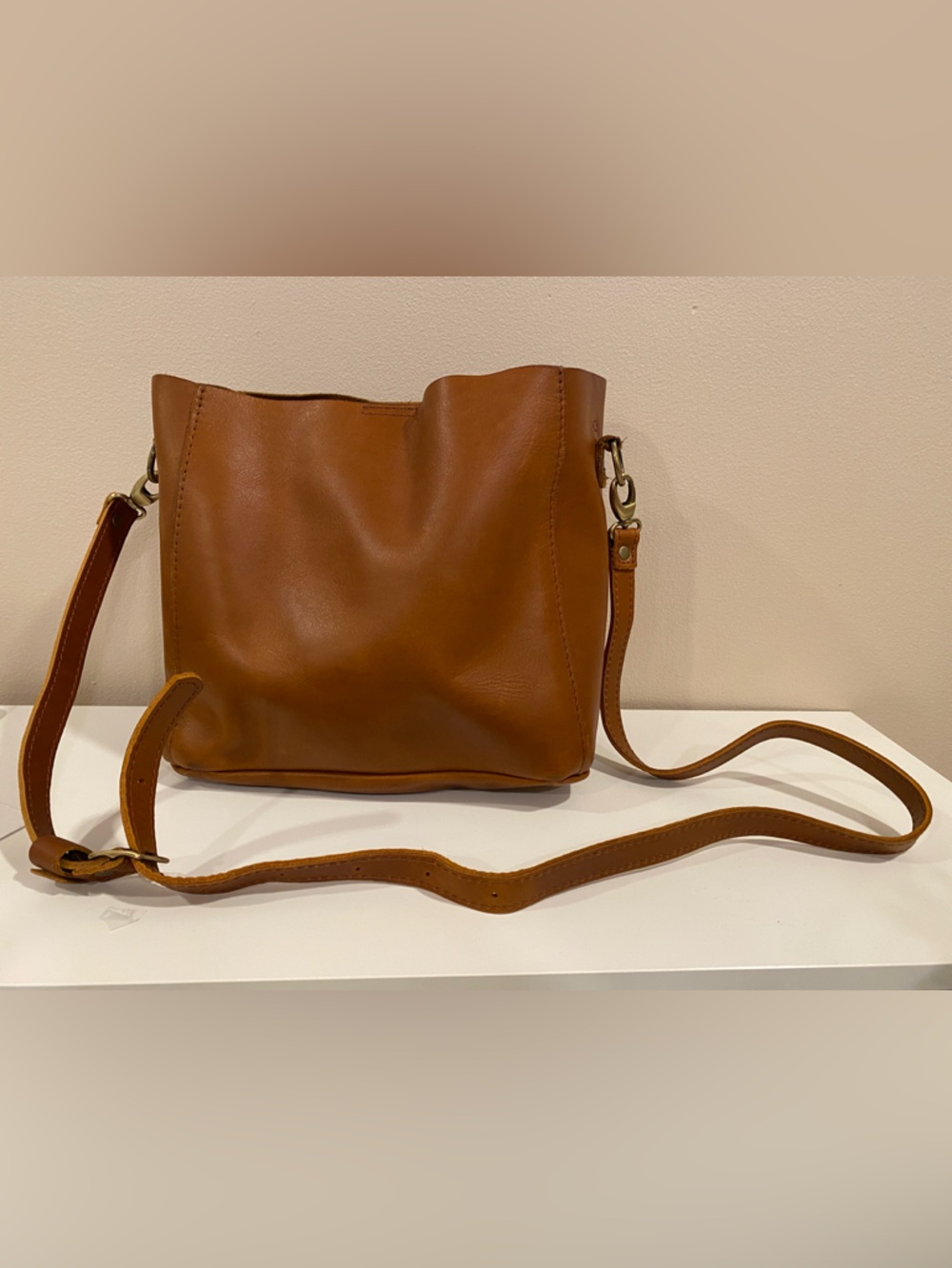 Portland Leather Chestnut Brown Crossbody Bag